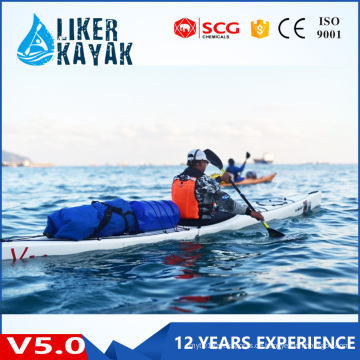 Hochwertiger Einzelsitz Plastic Hull Sea Rowing Kayak zum Verkauf